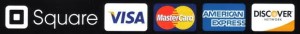We accept cash, major credit cards through SquareUp